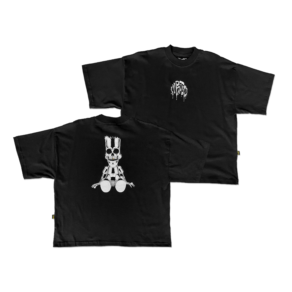 Playera Boxy Over Vartud Negra