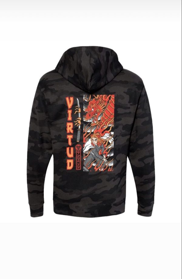 Sudadera Virtud con Gorro Rengoku Camo - Imagen 2