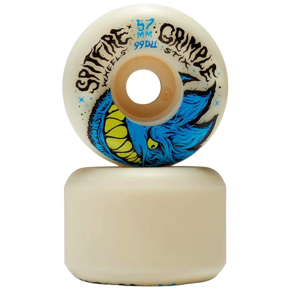 Ruedas Spitfire Formula Four Grimple Stix Lock-In Completo 57 mm 99A Blanca