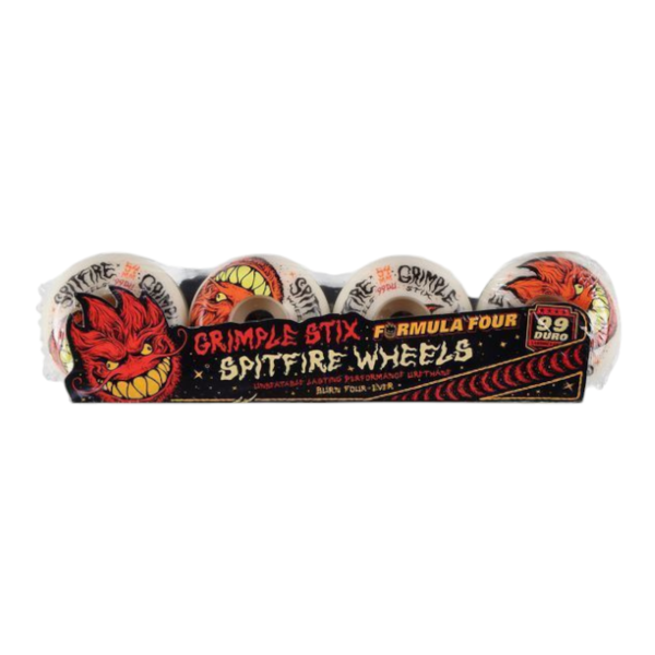 Ruedas Spitfire x Grimple Stix Formula Four Grimplehead Lock In Full, 54 mm 99A Pack de 4 - Imagen 2