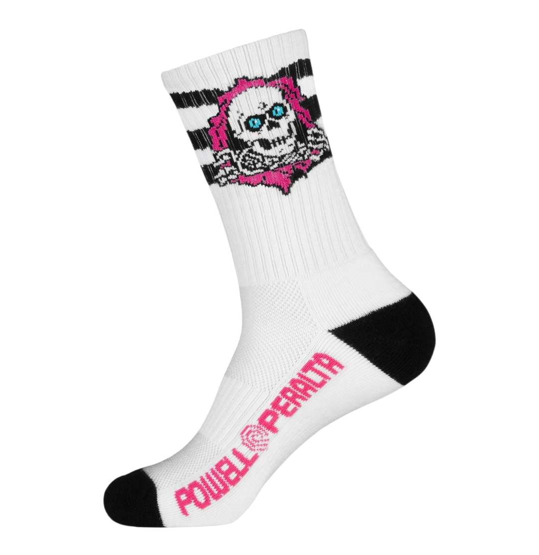 Calceta Powell Peralta Ripper Stripes Negra/Rojo - Imagen 2