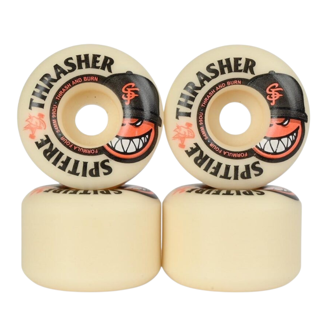 Ruedas Spitfire x Thrasher Formula Four City Complete Radials 54 mm 99 Duro - Imagen 4
