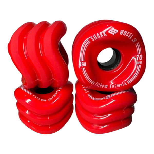 Ruedas Shark Rojas 70 mm 78 A Duro