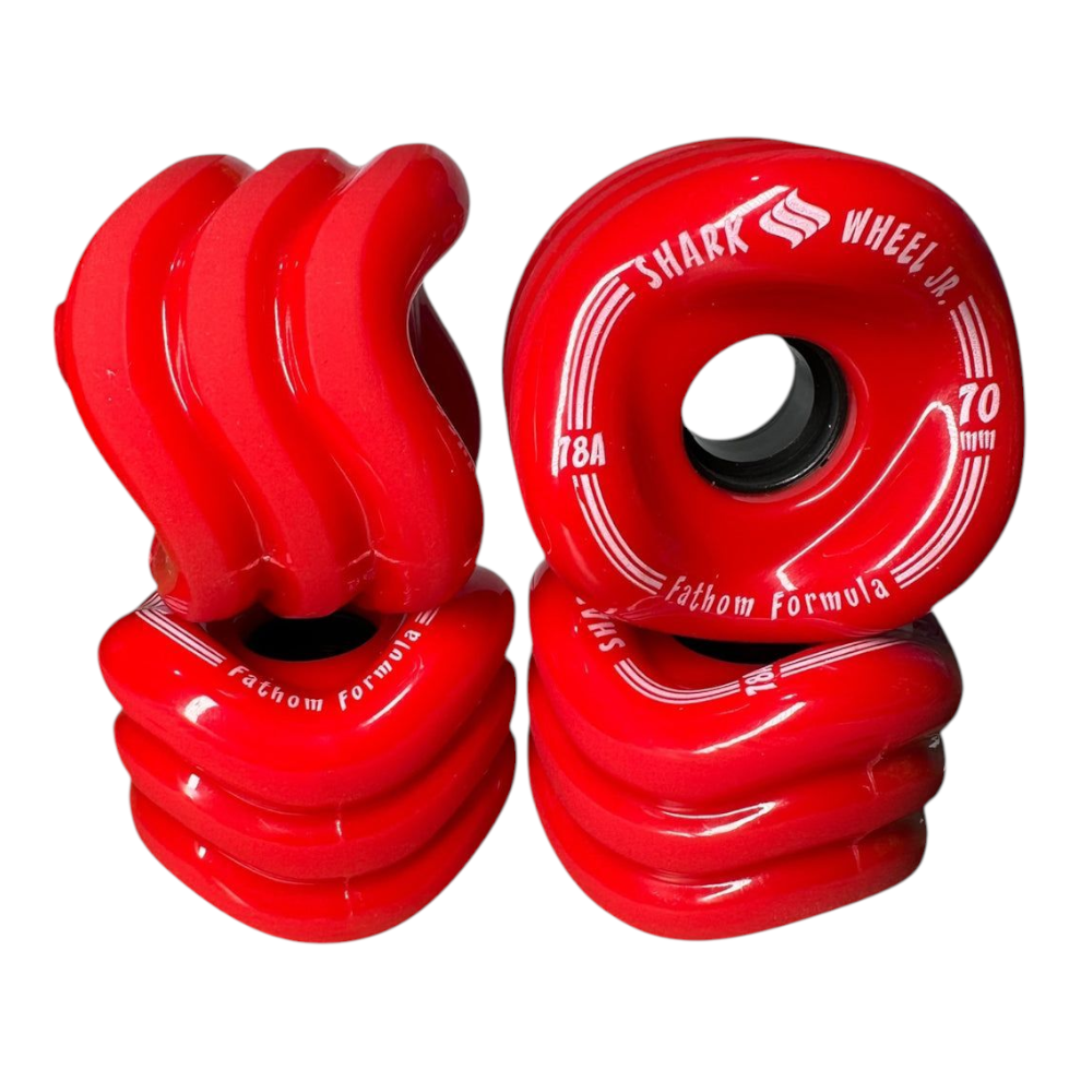 Ruedas Shark Rojas 70 mm 78 A Duro